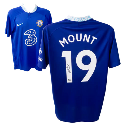 Mason Mount #19 Chelsea 22/23 Home Signed Jersey (Beckett COA)