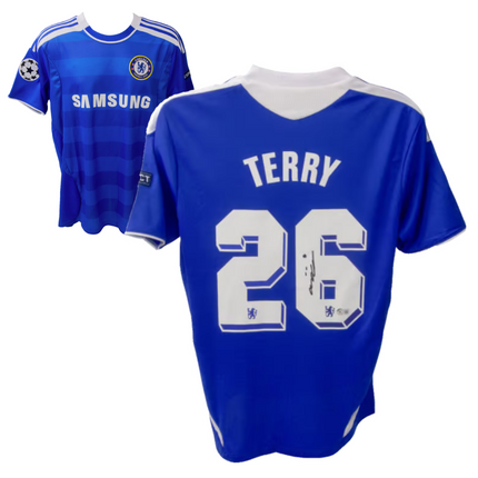 John Terry #26 Chelsea 11/12 Home UCL Signed Jersey (Beckett COA)