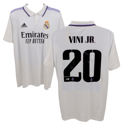 Vini Jr. #20 Real Madrid 22/23 Home Signed Jersey (Beckett COA)