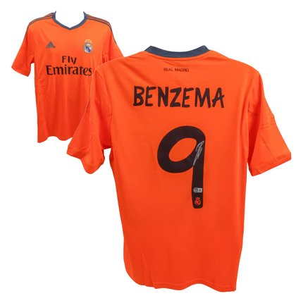 Karim Benzema Real Madrid 13/14 Third Signed Jersey (Beckett COA)