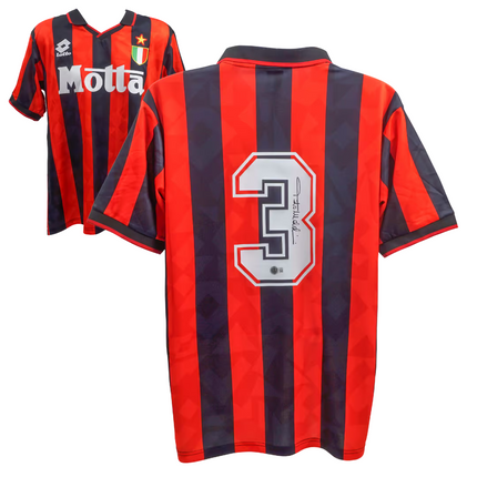 Paolo Maldini #3 AC Milan 93/94 Home Signed Jersey (Beckett COA)