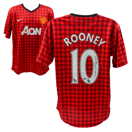 Wayne Rooney #10 Manchester United 12/13 Home Signed Jersey (Beckett COA)