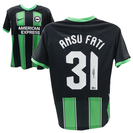 Ansu Fati #31 Brighton 23/24 Away Signed Jersey (Beckett COA)