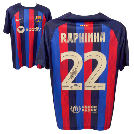 Raphinha Belloli #22 Barcelona 22/23 Home Signed Jersey (Beckett COA)