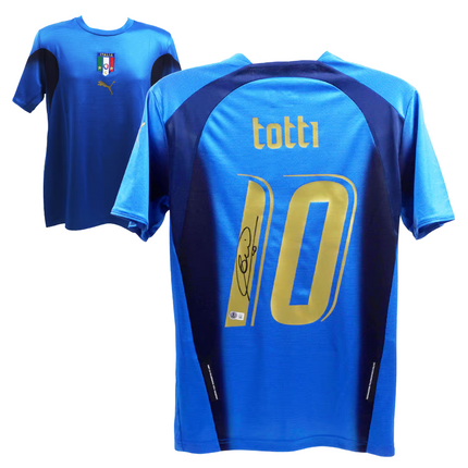 Francesco Totti #10 Italy 2006 Home Jersey (Beckett COA)