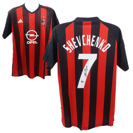 Andriy Shevchenko #7 AC Milan 02/03 Home Signed Jersey (Beckett COA)