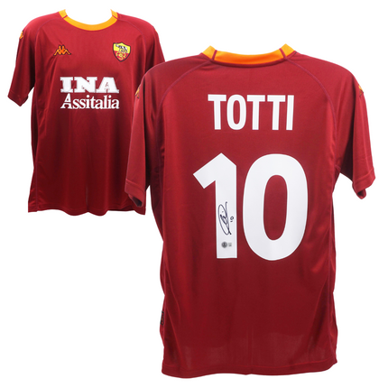 Francesco Totti #10 Roma 02/03 Home Jersey (Beckett COA)