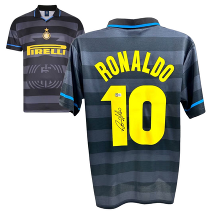 Ronaldo Nazario #10 Inter Milan 97/98 Third Signed Jersey (Beckett COA)