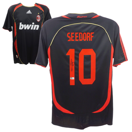 Clarence Seedorf #10 AC Milan 06/07 Third Signed Jersey (Beckett COA)