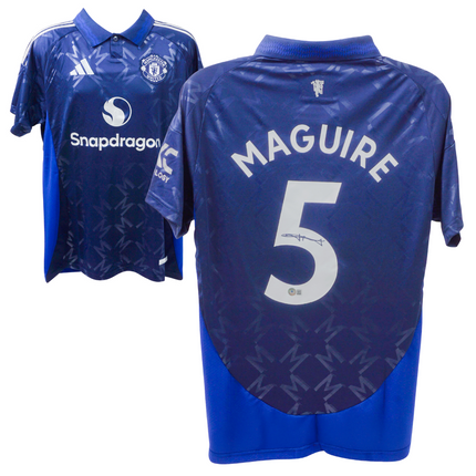 Harry Maguire #5 Manchester United 24/25 Away Signed Jersey (Beckett COA)