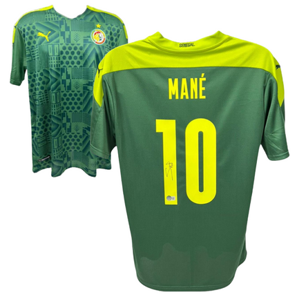 Sadio Mane #10 Senegal 2020 Away Signed Jersey (Beckett COA)