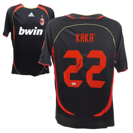 Ricardo Kaka #22 AC Milan 06/07 Third Signed Jersey (Beckett COA)