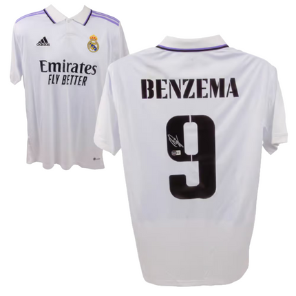 Karim Benzema Real Madrid 22/23 Home Signed Jersey (Beckett COA)