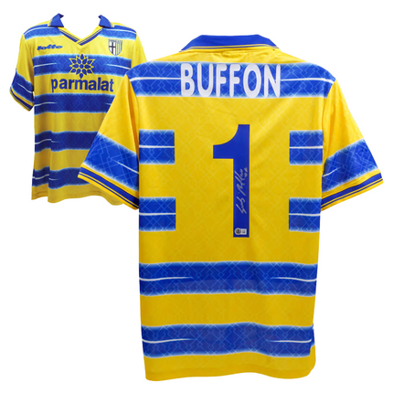 Gianluigi Buffon #1 Parma 98/99 Home Signed Jersey (Beckett COA)