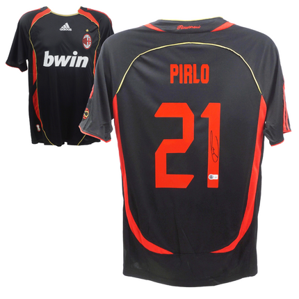 Andrea Pirlo #21 AC Milan 06/07 Third Signed Jersey (Beckett COA)