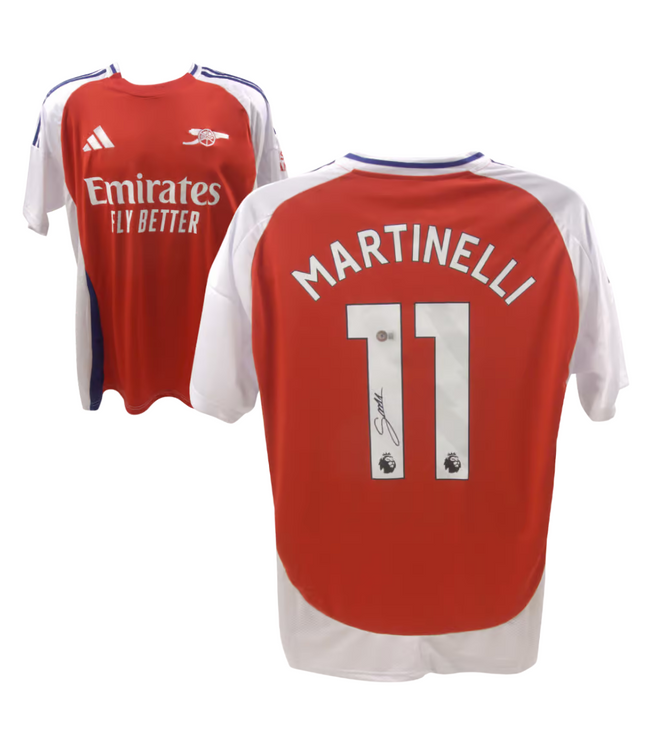 Gabriel Martinelli #11 Arsenal 24/25 Home Signed Jersey (Beckett COA)