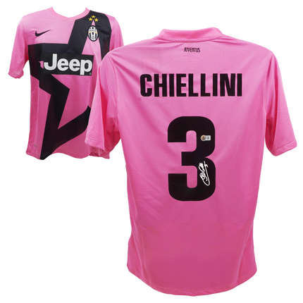 Giorgio Chiellini #3 Juventus 12/13 Third Signed Jersey (Beckett COA)