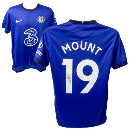 Mason Mount #19 Chelsea 20/21 Home Signed Jersey (Beckett COA)