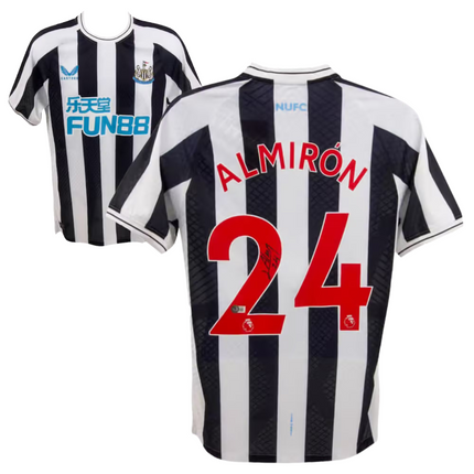 Miguel Almiron #24 Newcastle United 24/25 Home Signed Jersey (Beckett COA)