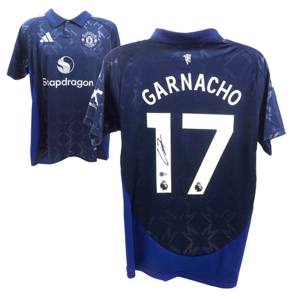 Alejandro Garnacho #17 Manchester United 24/25 Away Signed Jersey (Beckett COA)