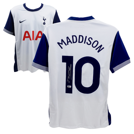 James Maddison #10 Tottenham Hotspur 24/25 Home Signed Jersey (Beckett COA)