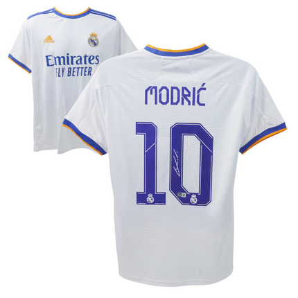 Luka Modric #10 Real Madrid 21/22 Home UCL Signed Jersey (Beckett COA)