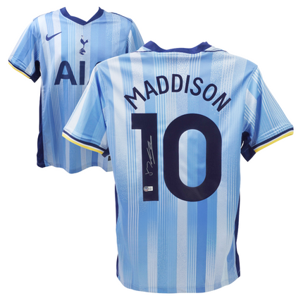 James Maddison #10 Tottenham Hotspur 24/25 Away Signed Jersey (Beckett COA)