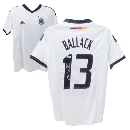 Michael Ballack #13 Germany 2002 Home Signed Jersey (Beckett COA)