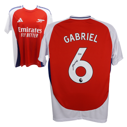 Gabriel Magalhães #6 Arsenal 24/25 Home Signed Jersey (Beckett COA)