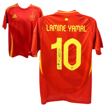 Lamine Yamal #10 Spain 2024 Home Signed Jersey (Beckett COA)