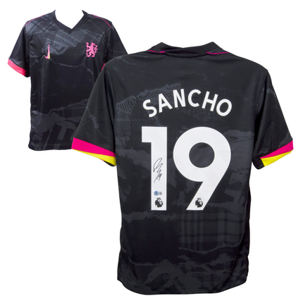 Jadon Sancho #19 Chelsea FC 24/25 Away Signed Jersey #19 (Beckett COA)